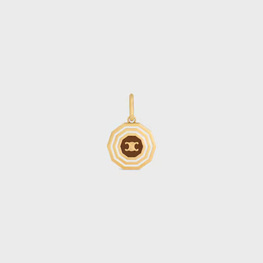 Celine Gold Zodiac Charm Pendant — Gold-plated Metal Necklaces