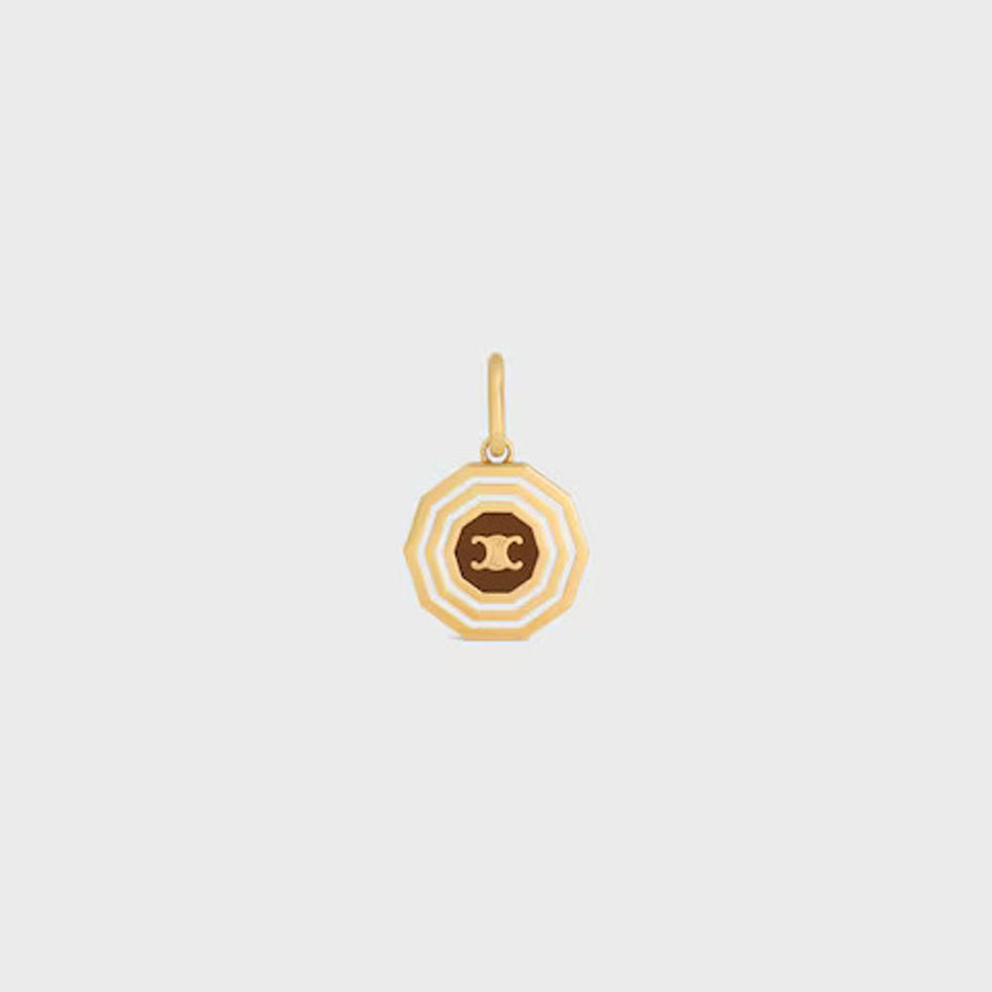 Celine Gold Zodiac Charm Pendant — Gold-plated Metal Necklaces