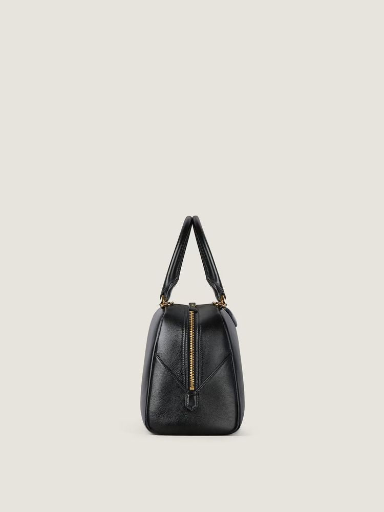 Givenchy Structured Leather Top Handle Bag — Black