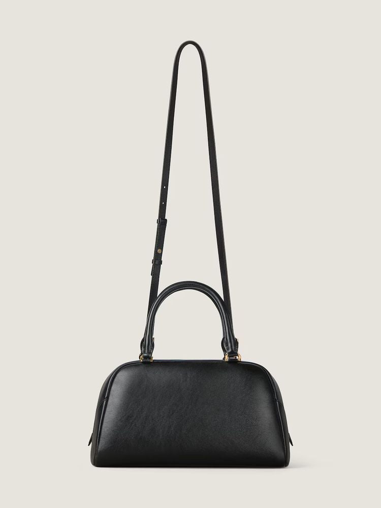 Givenchy Structured Leather Top Handle Bag — Black
