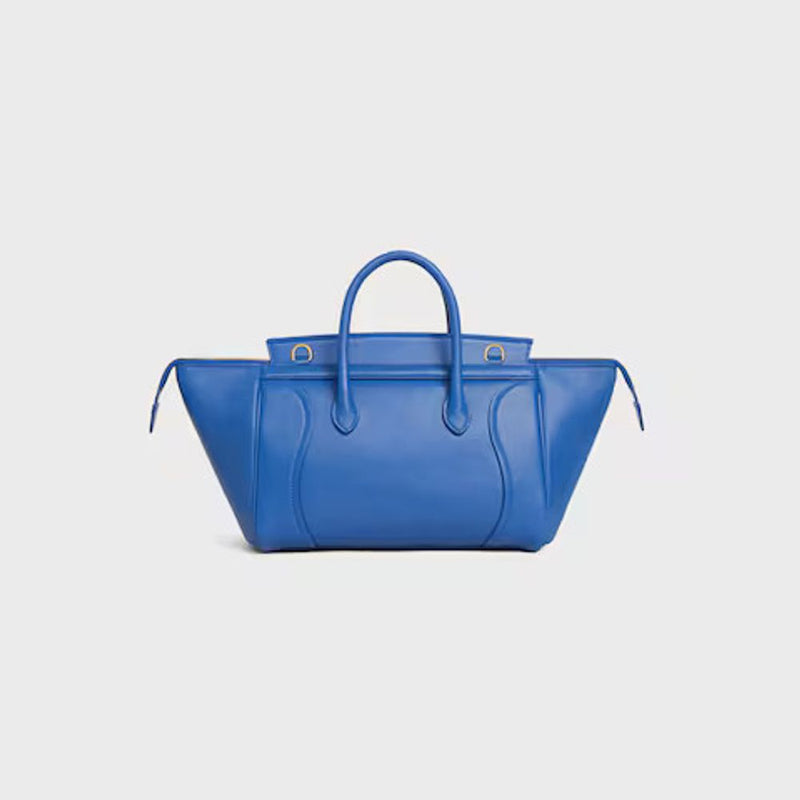 Celine E26 Shoulder Bag — Blue Leather