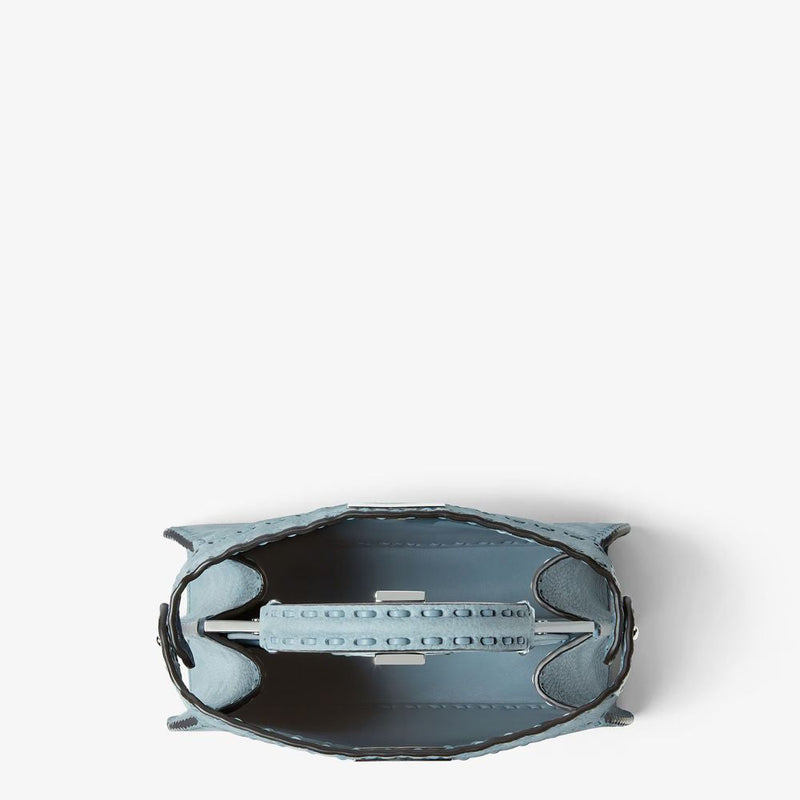 Fendi Peekaboo Top Handle Bag — Blue Leather