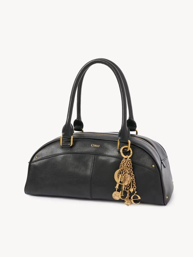 Chloé E26 Shoulder Bag — Black Leather