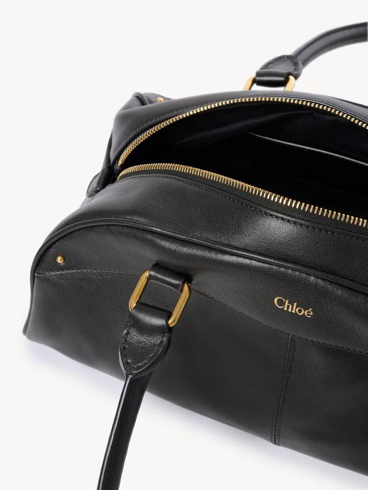 Chloé E26 Shoulder Bag — Black Leather
