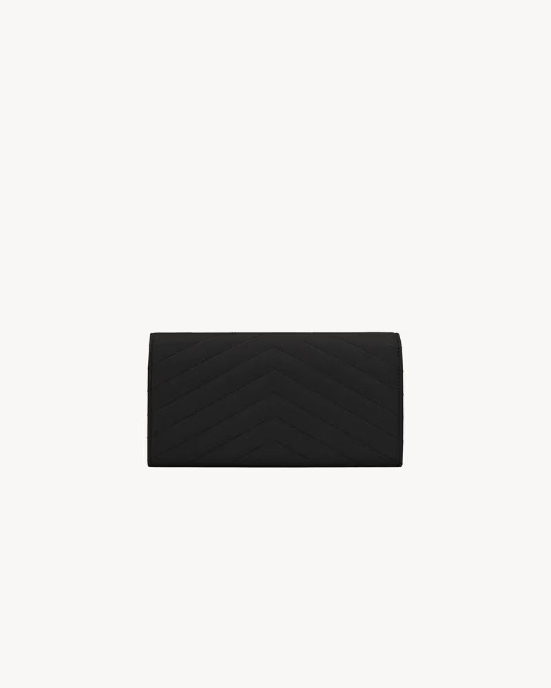 Saint Laurent Pocket Sl Wallet — Black Leather