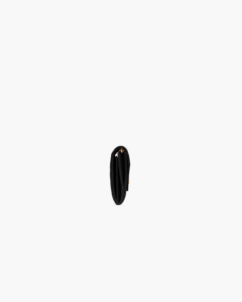 Saint Laurent Pocket Sl Wallet — Black Leather