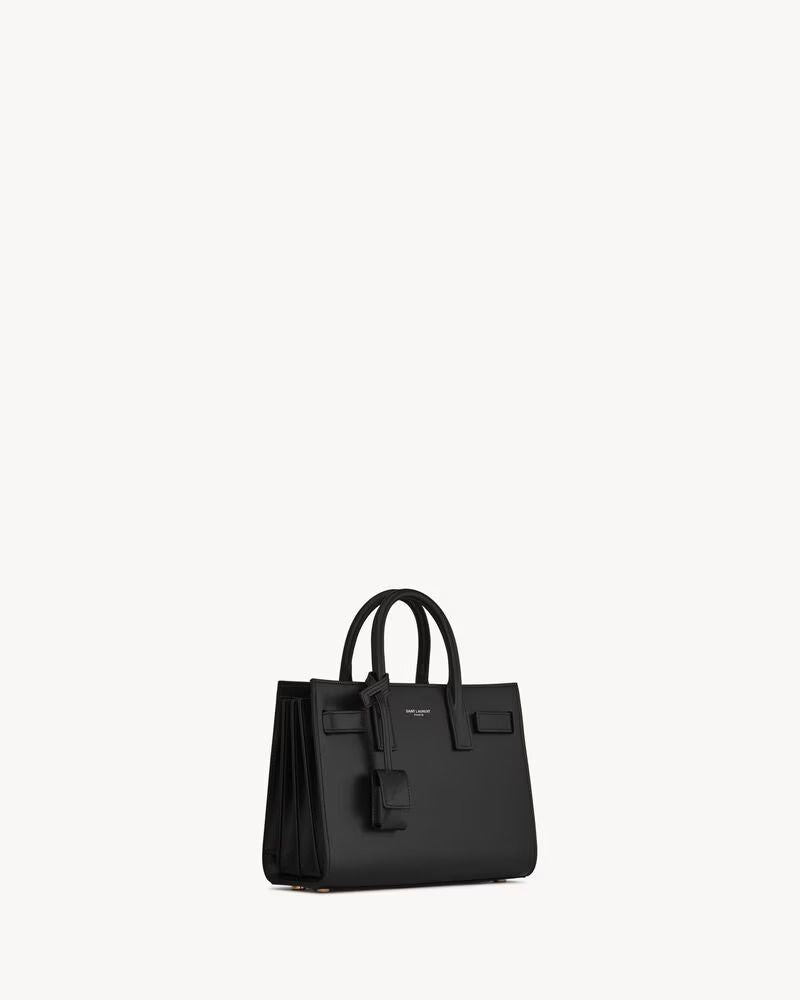 Saint Laurent Sac De Jour Shoulder Bag — Black Leather