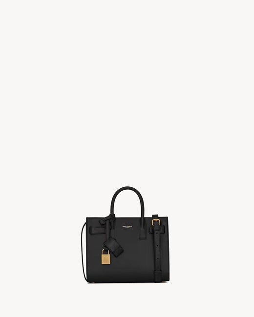Saint Laurent Sac De Jour Shoulder Bag — Black Leather