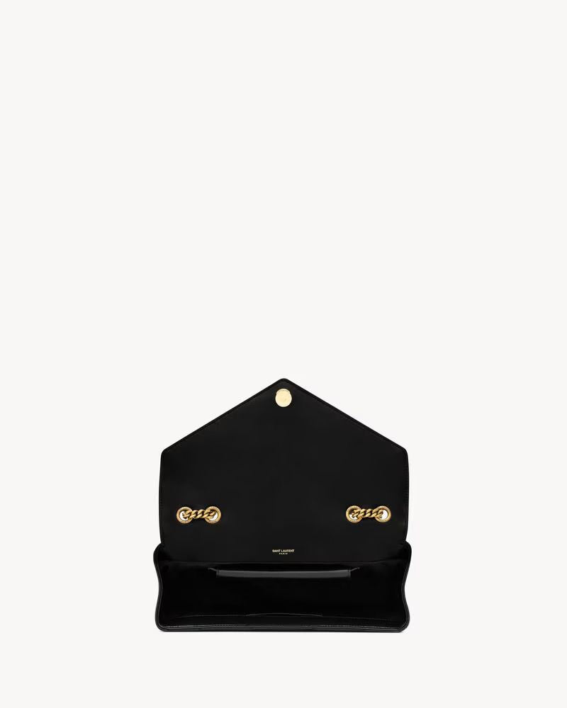 Saint Laurent Loulou Shoulder Bag — Black Leather