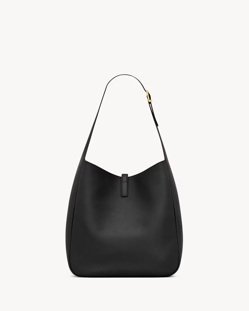 Saint Laurent Shoulder Bag — Black Leather