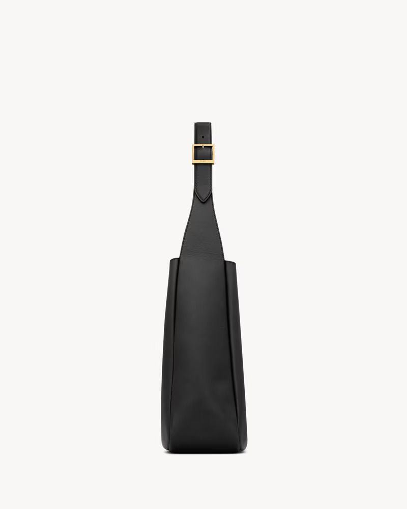Saint Laurent Shoulder Bag — Black Leather