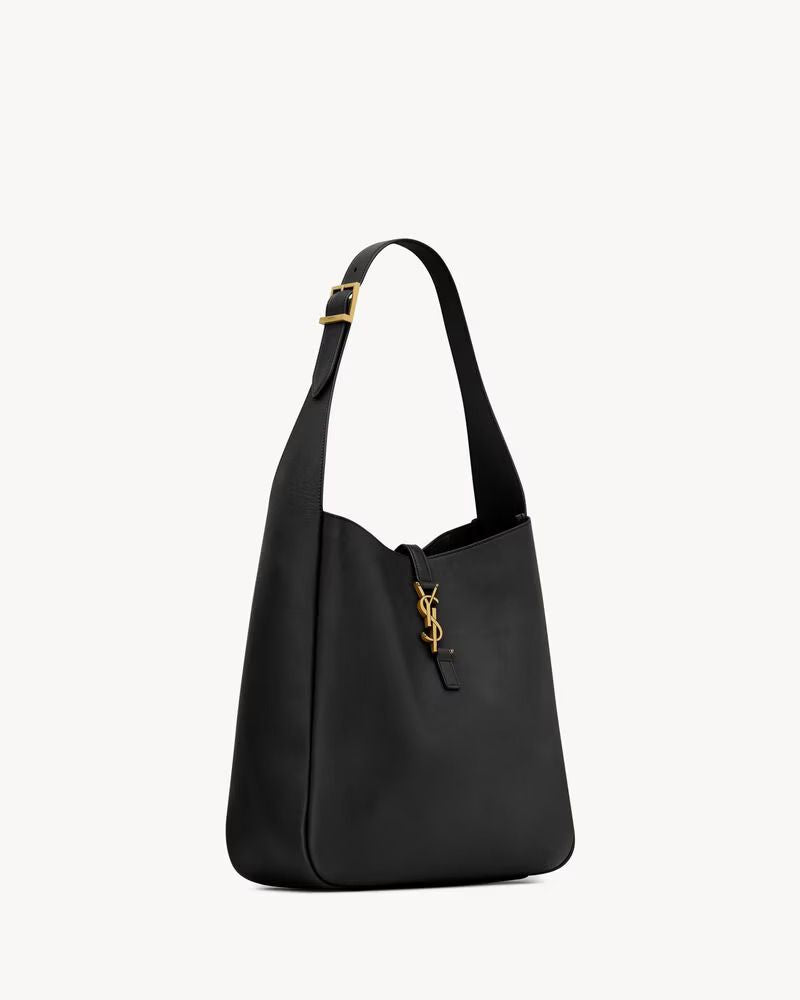 Saint Laurent Shoulder Bag — Black Leather