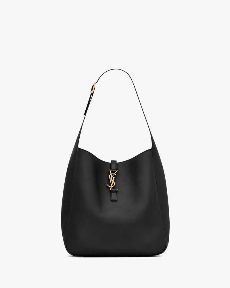 Saint Laurent Shoulder Bag — Black Leather