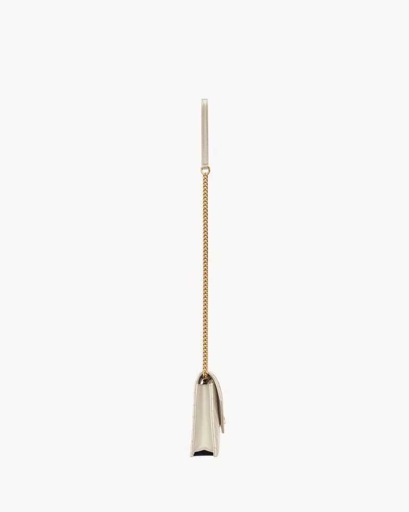 Saint Laurent Pocket Sl Shoulder Bag — Ivory Leather