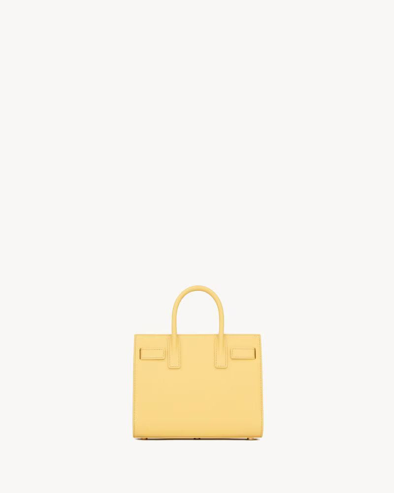 Saint Laurent Sl E26 Top Handle Bag — Yellow Leather
