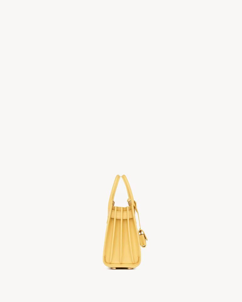 Saint Laurent Sl E26 Top Handle Bag — Yellow Leather