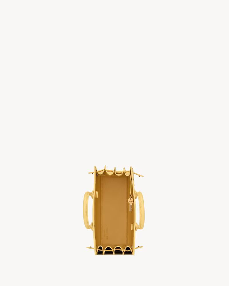 Saint Laurent Sl E26 Top Handle Bag — Yellow Leather