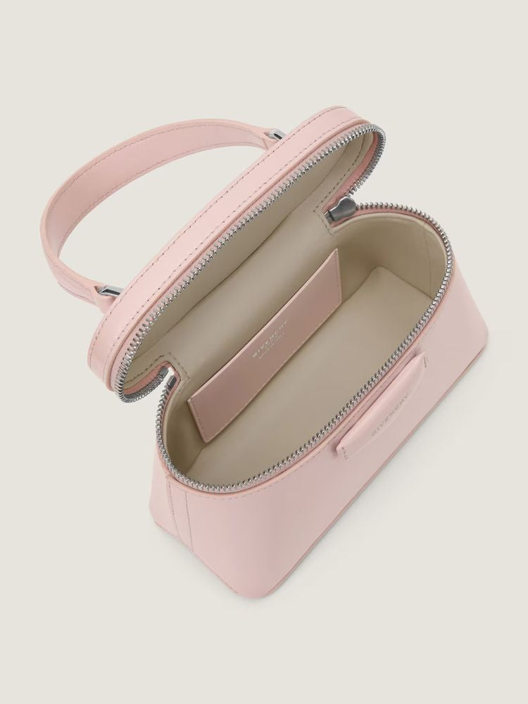 Givenchy Glazed Leather Top Handle Bag — Pink