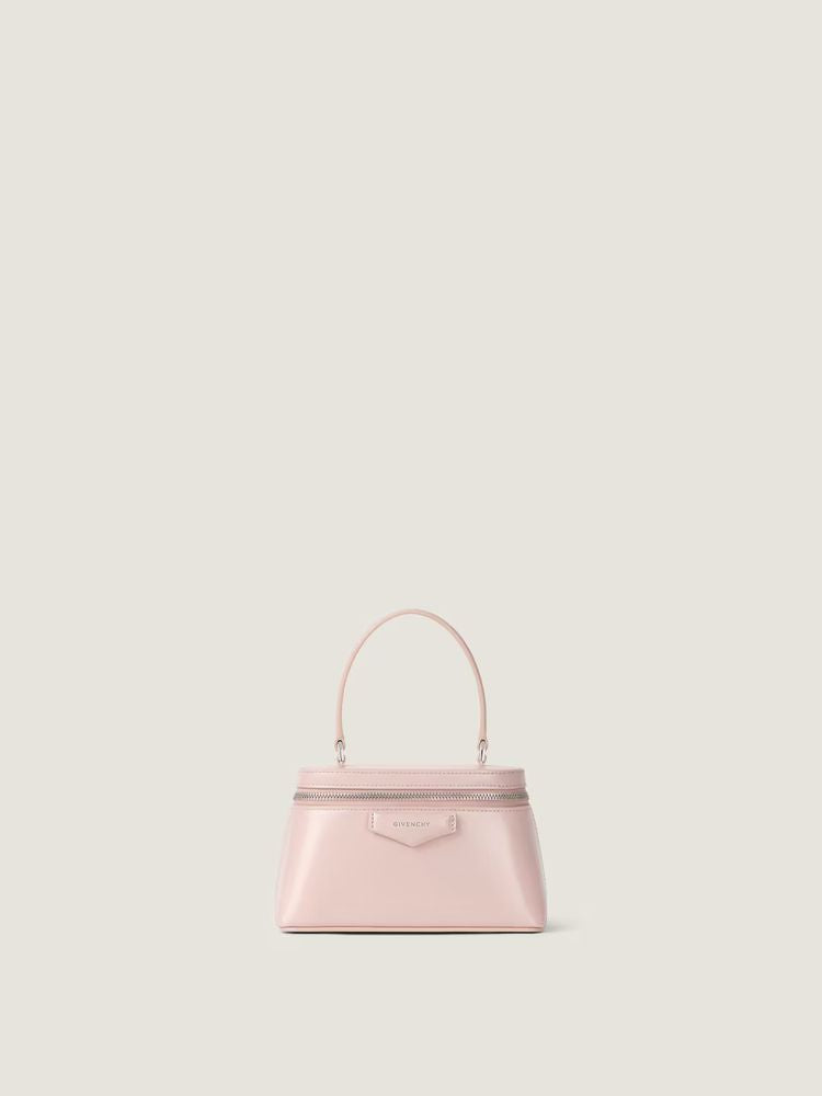 Givenchy Glazed Leather Top Handle Bag — Pink