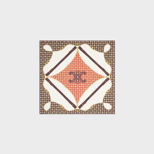 Celine Scarf — Tan Silk Scarfs