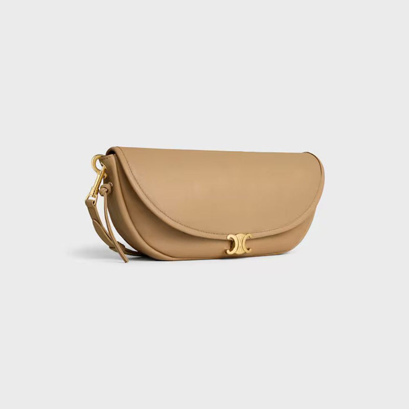 Celine Shoulder Bag — Beige Leather