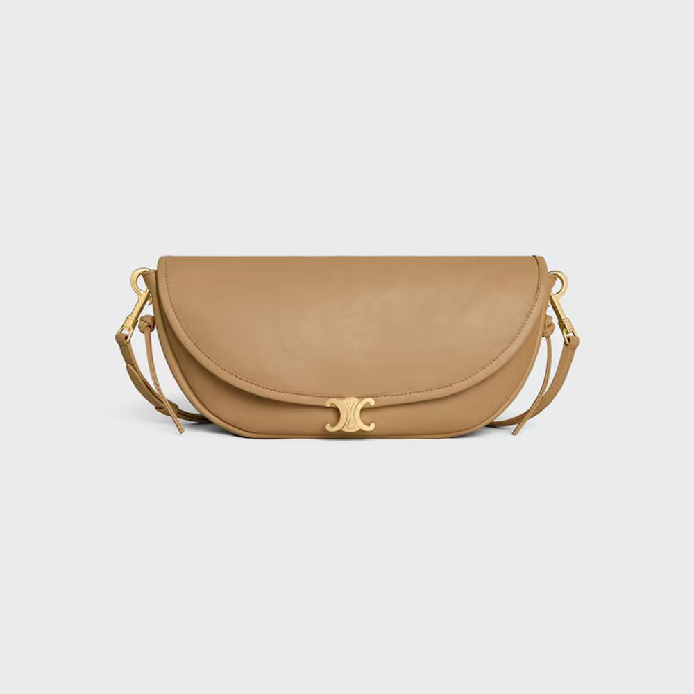 Celine Shoulder Bag — Beige Leather