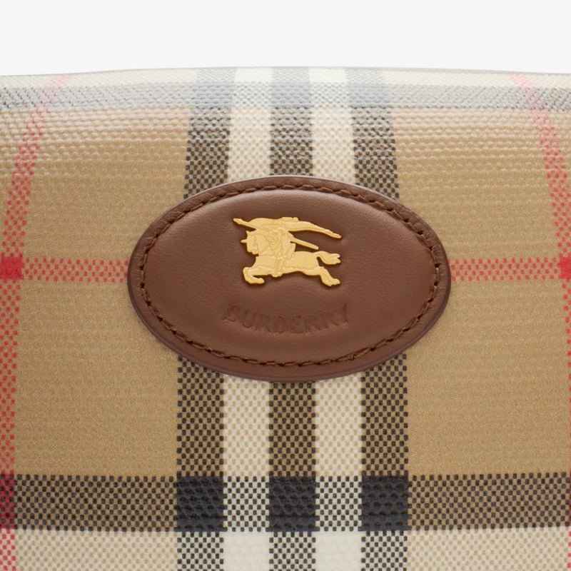 Burberry Archive Check Wallet — Beige