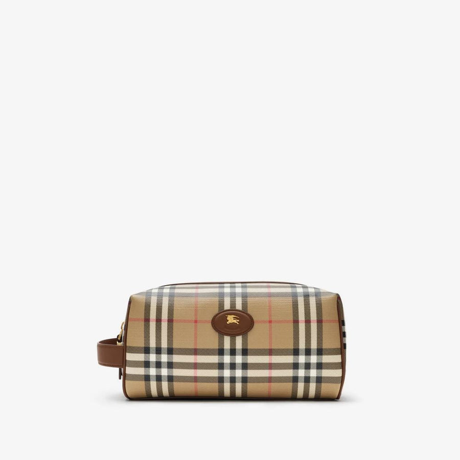 Burberry Archive Check Wallet — Beige