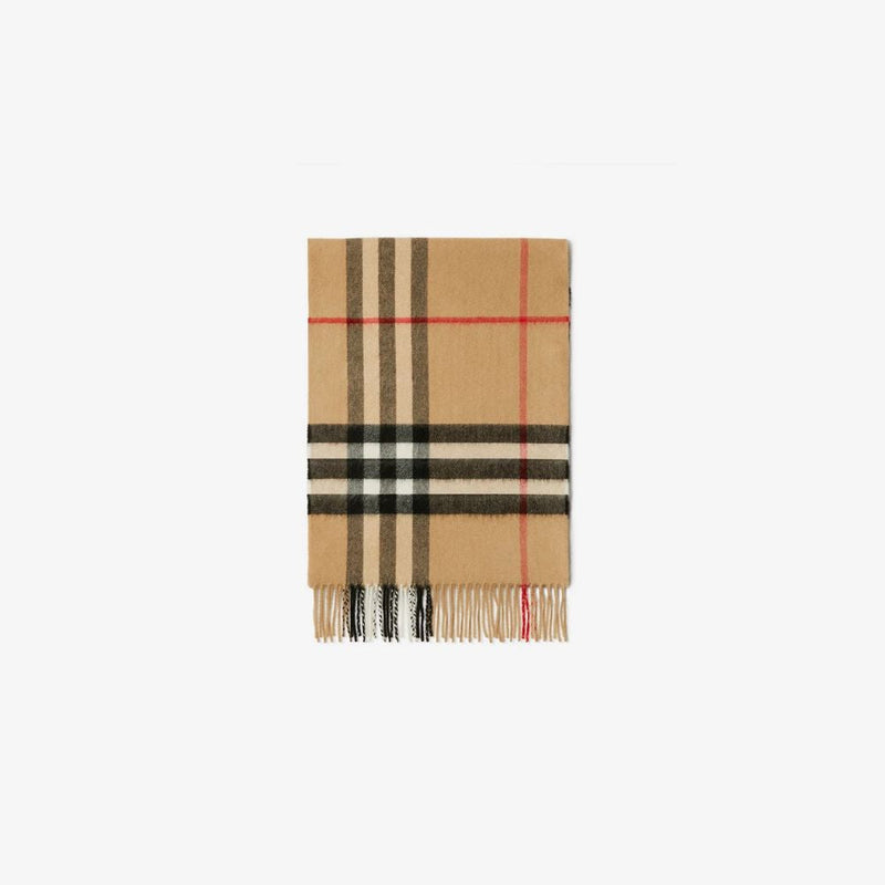 Burberry Burb H26 Scarf — Camel Wool Scarfs