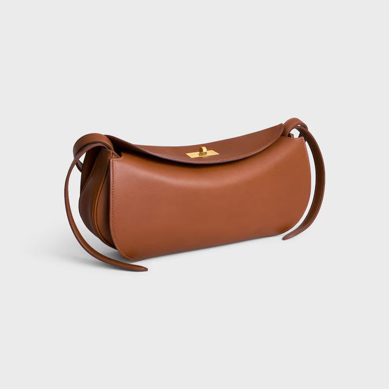 Celine H26 Shoulder Bag — Tan Leather