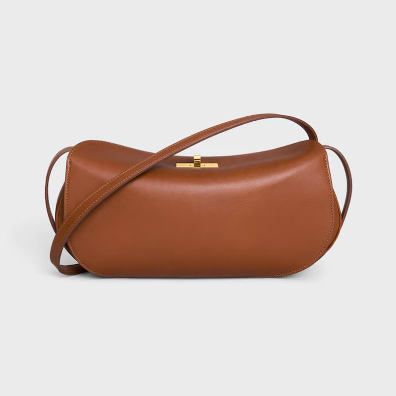 Celine H26 Shoulder Bag — Tan Leather