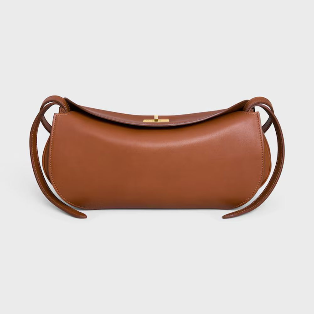Celine H26 Shoulder Bag — Tan Leather