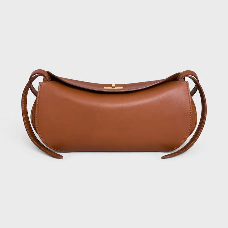 Celine H26 Shoulder Bag — Tan Leather