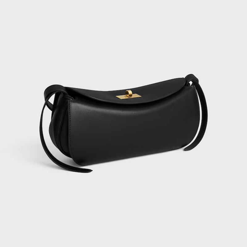 Celine Shoulder Bag — Black Leather