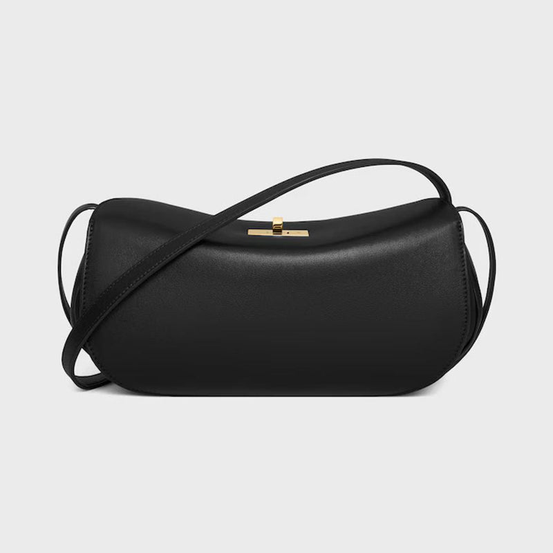 Celine Shoulder Bag — Black Leather