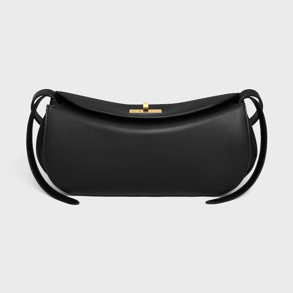 Celine Shoulder Bag — Black Leather