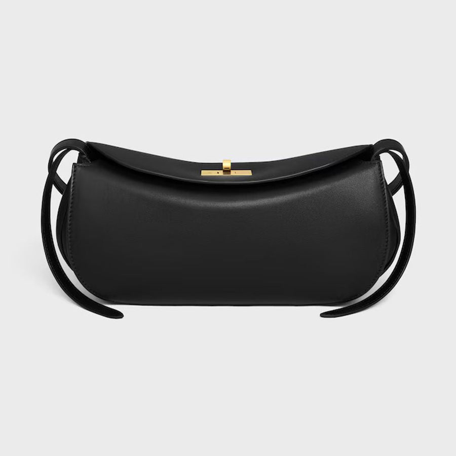 Celine Shoulder Bag — Black Leather