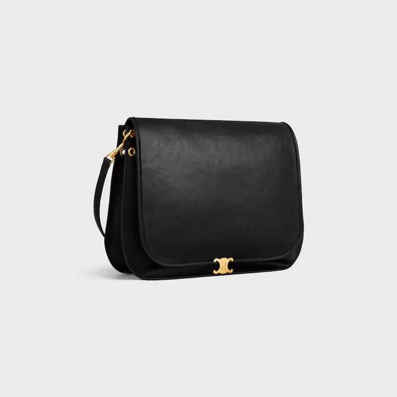 Celine Shoulder Bag — Black Leather