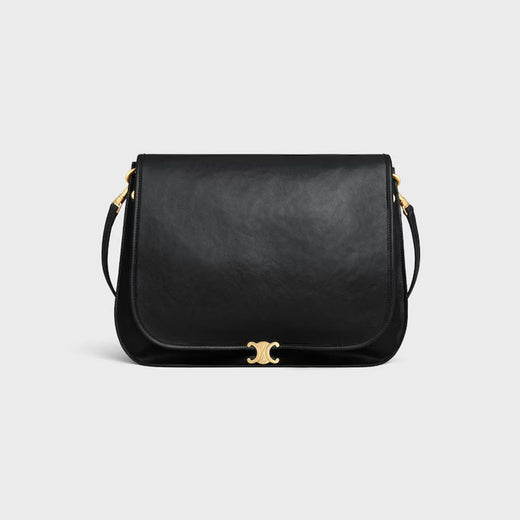 Celine Shoulder Bag — Black Leather