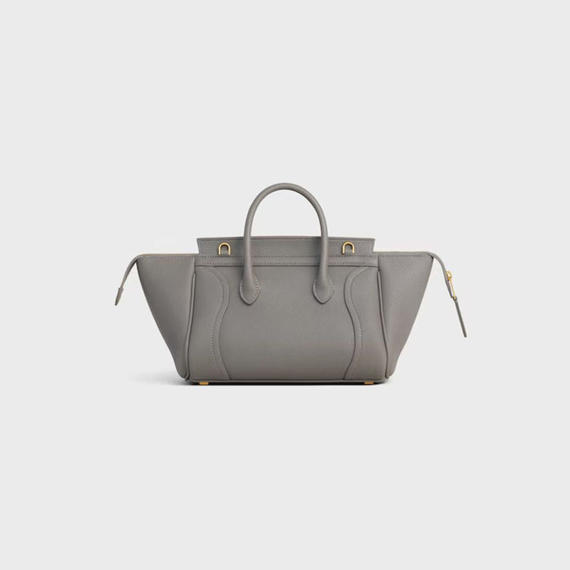 Celine Top Handle Bag — Gray Leather