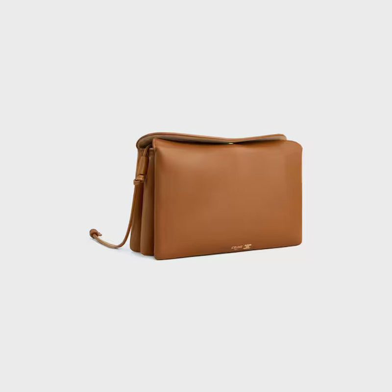 Celine Caramel Leather Shoulder Bag —