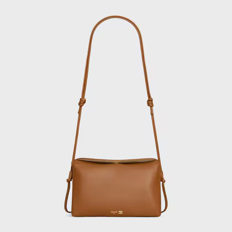 Celine Caramel Leather Shoulder Bag —