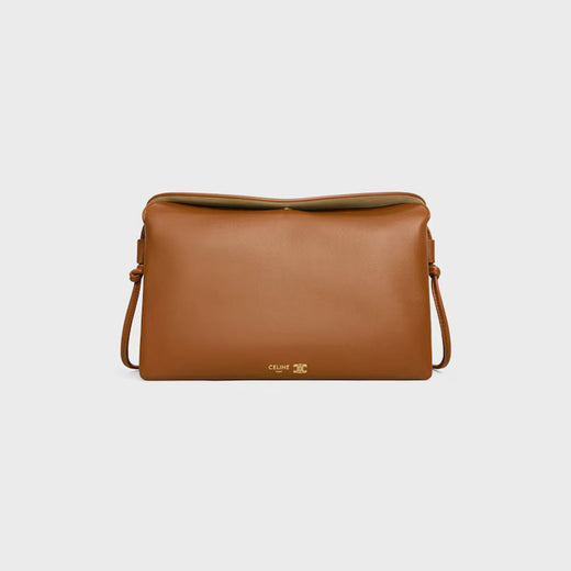 Celine Caramel Leather Shoulder Bag —