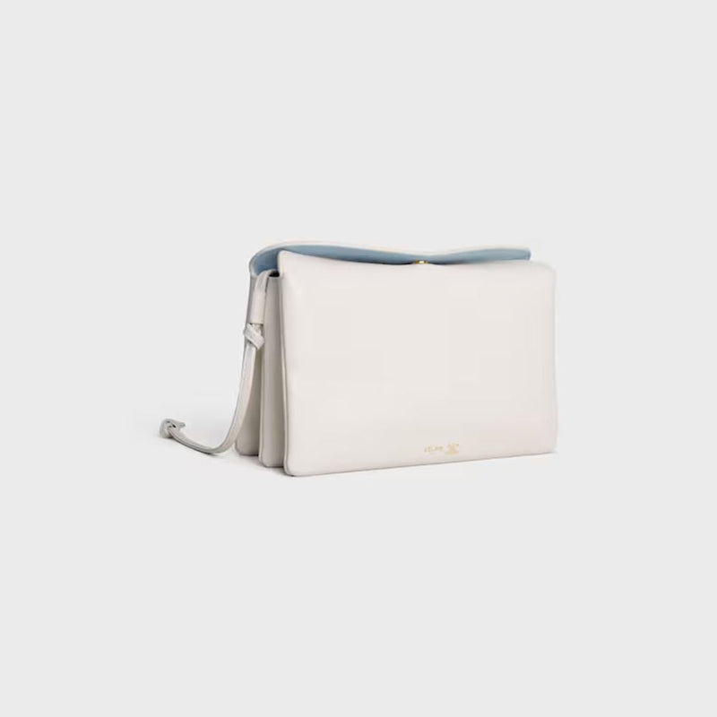Celine Shoulder Bag — Beige Leather