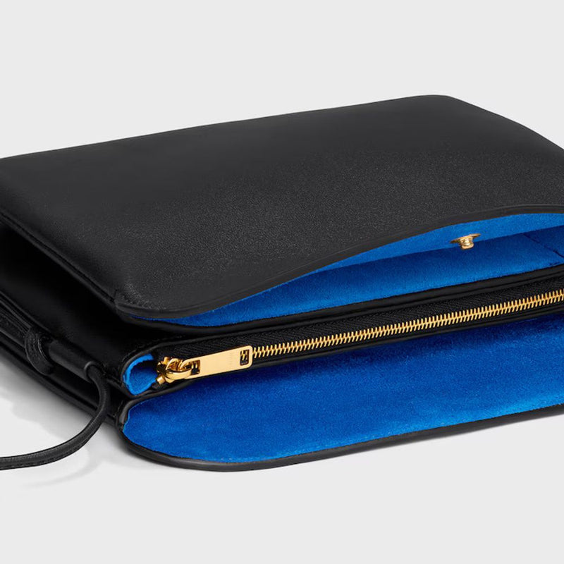 Celine Shoulder Bag — Black Leather