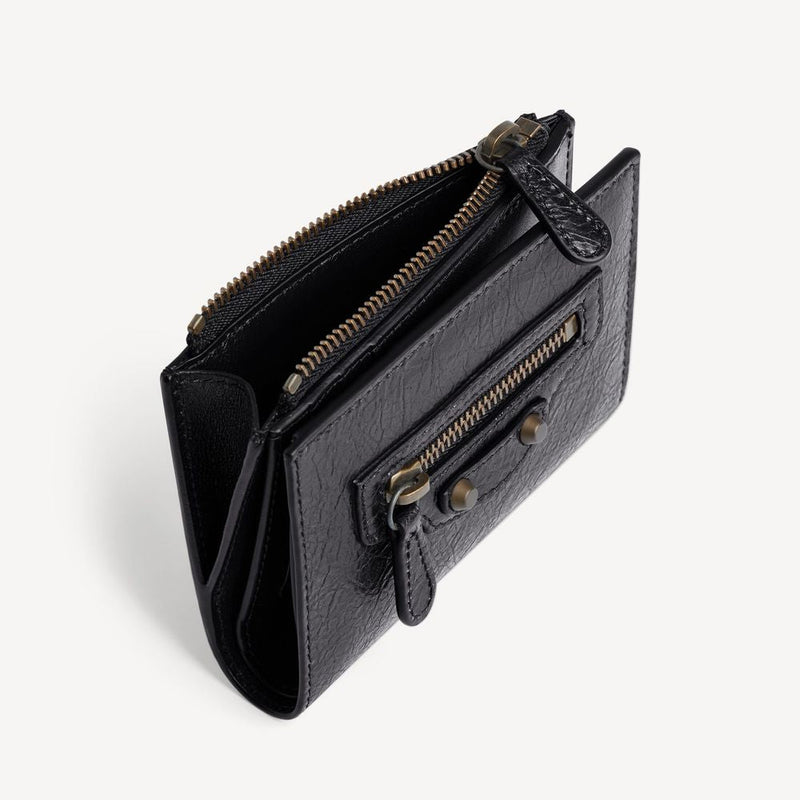 Balenciaga Card Case Noir Leather Cases