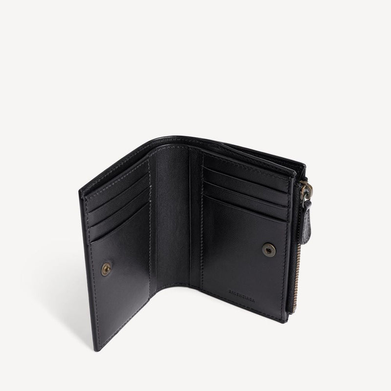 Balenciaga Card Case Noir Leather Cases