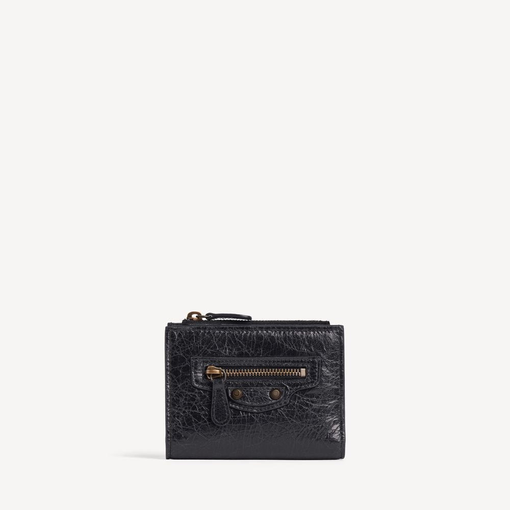 Balenciaga Card Case Noir Leather Cases