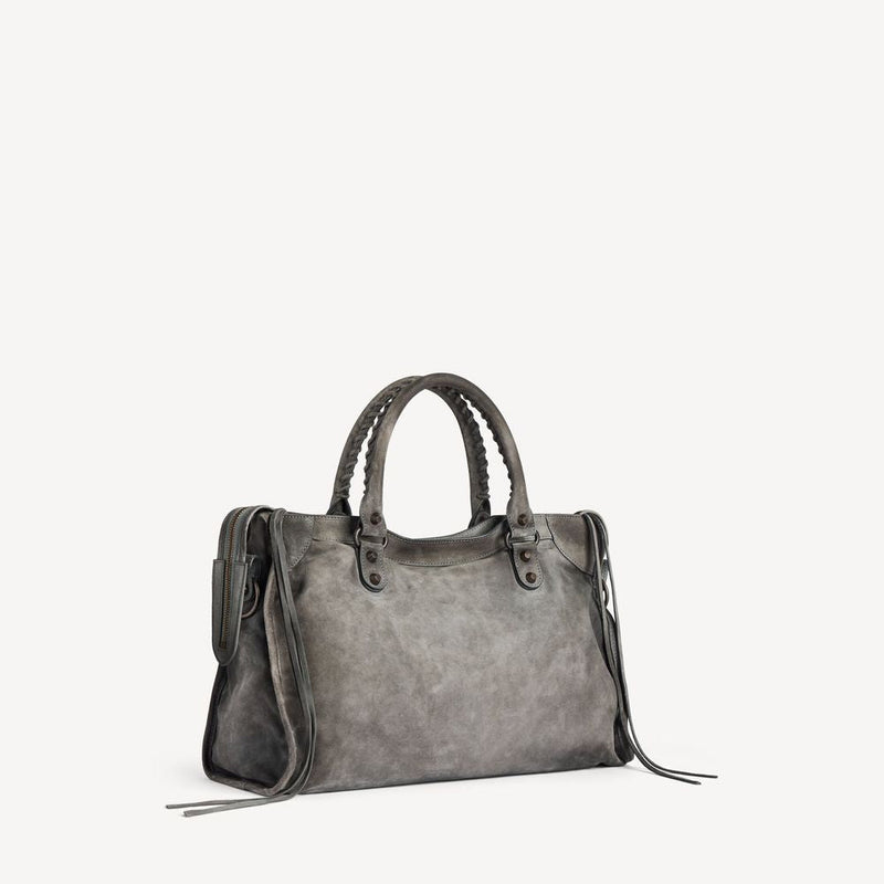 Balenciaga H26 Shoulder Bag — Gray Leather