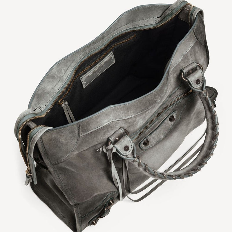 Balenciaga H26 Shoulder Bag — Gray Leather